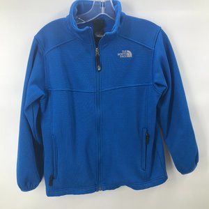 The North Face textured blue jacket